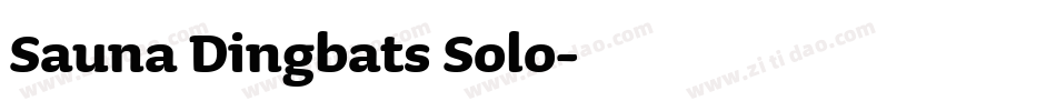 Sauna Dingbats Solo字体转换
